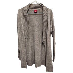Daytrip The Buckle Womens BOHO Cardigan Small Beige Open Longline Minimalist